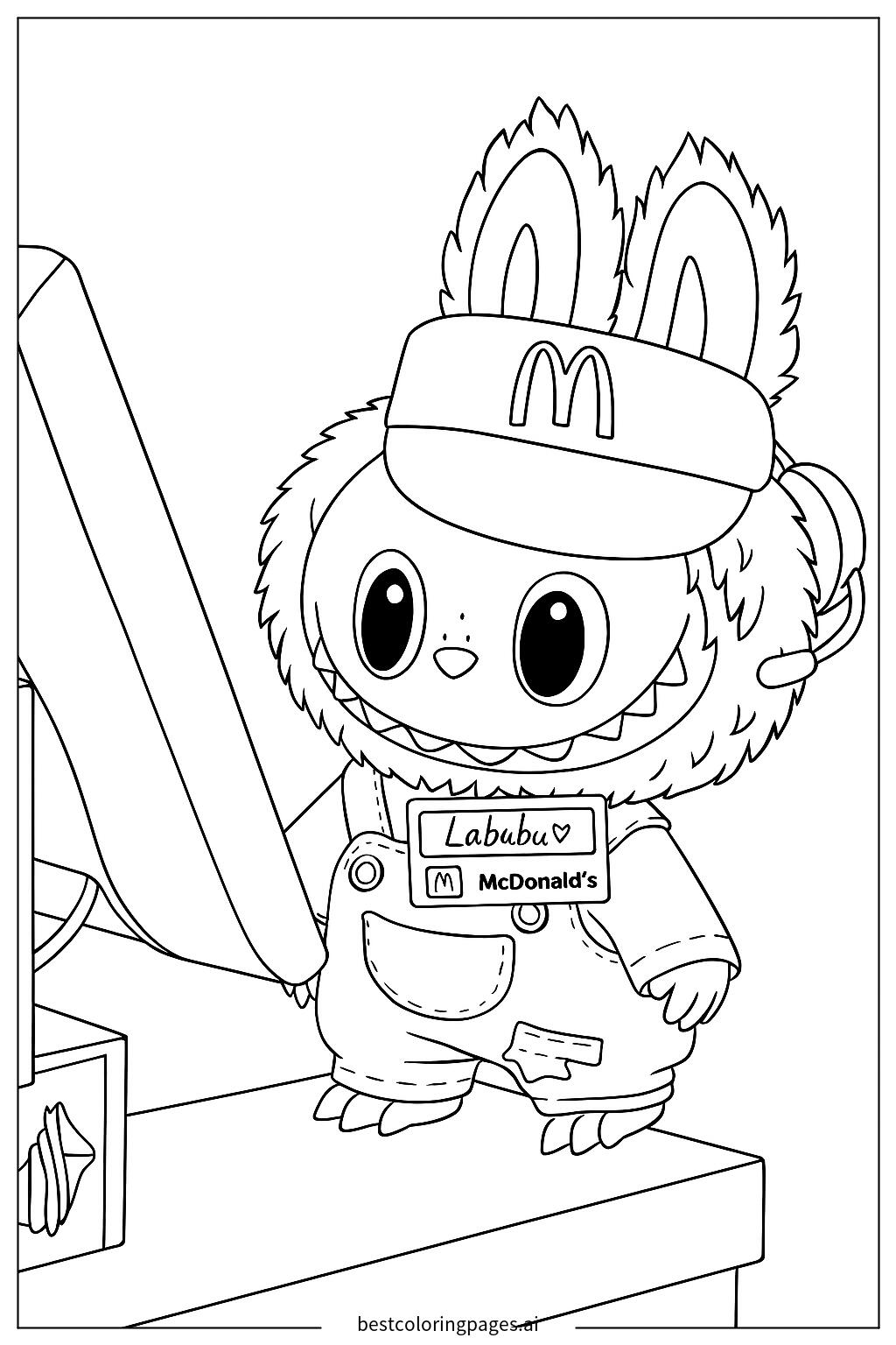 Labubu at work