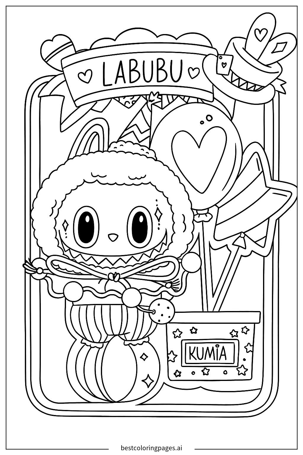 Labubu character illustration