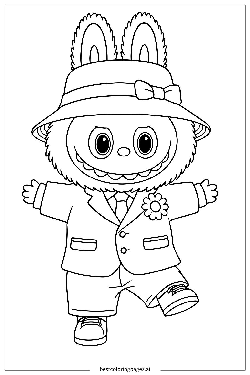 Labubu in a suit