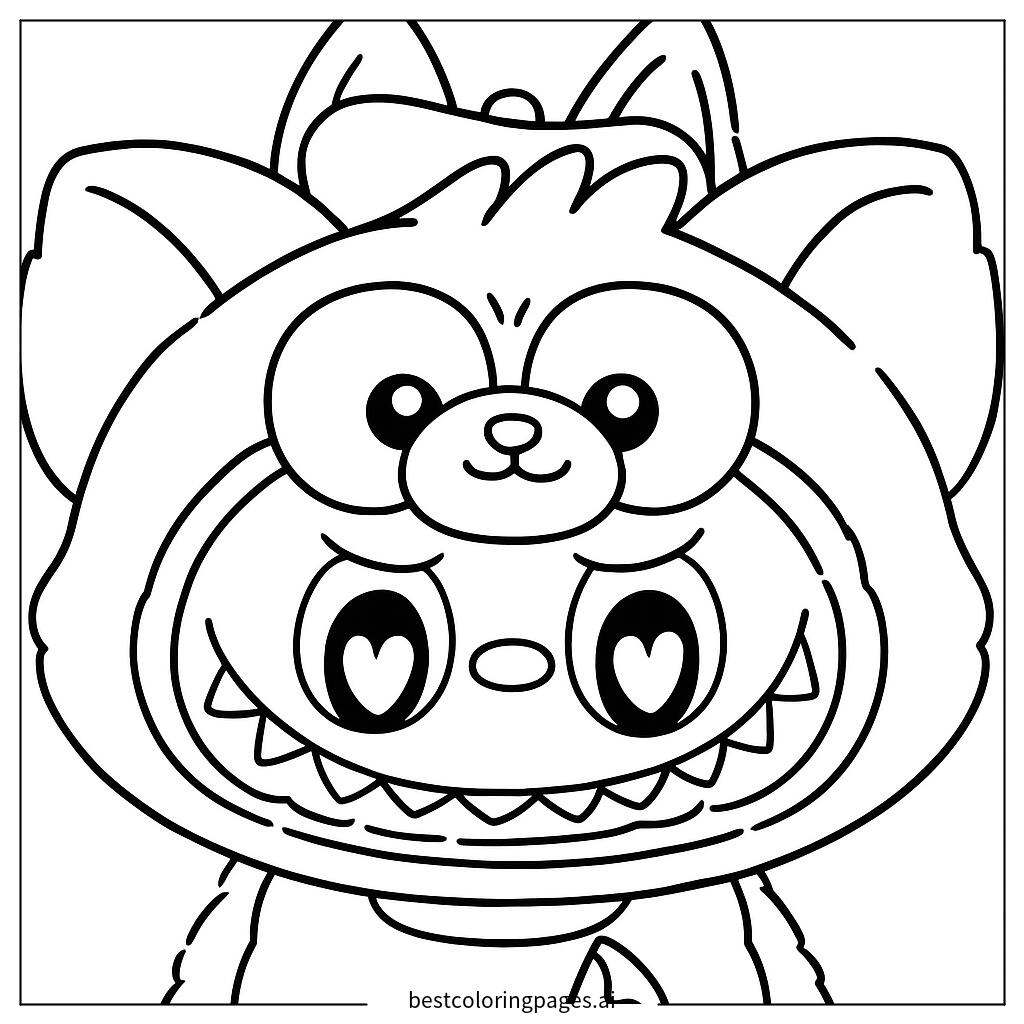 Labubu in bear costume 1