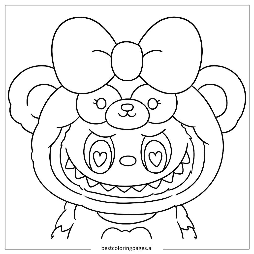 Labubu in bear costume 2