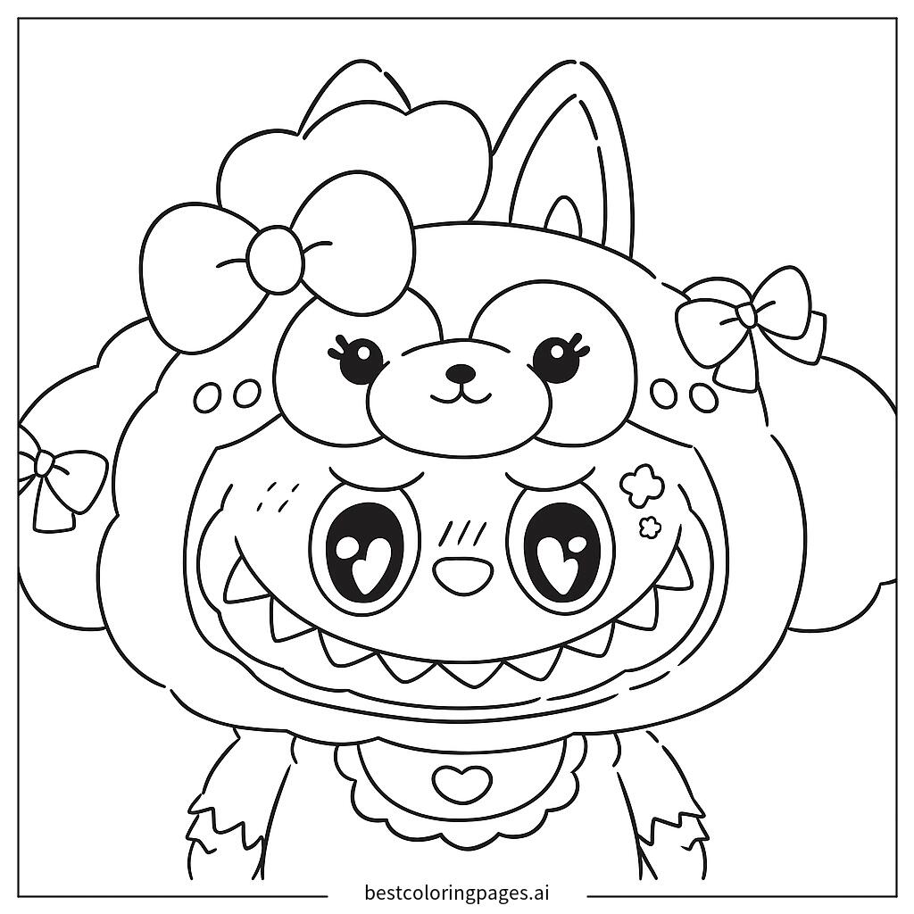 Labubu in cute costume