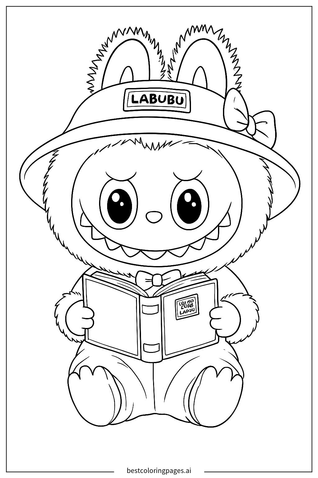 Labubu is reading