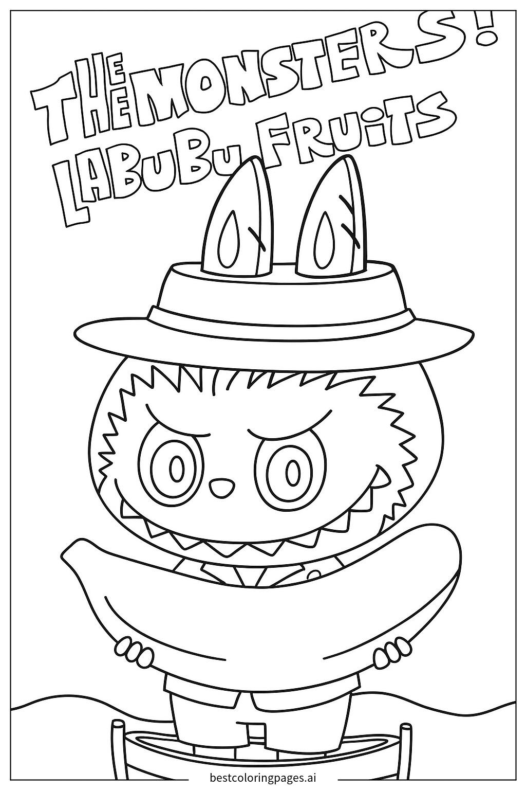 Labubu with banana