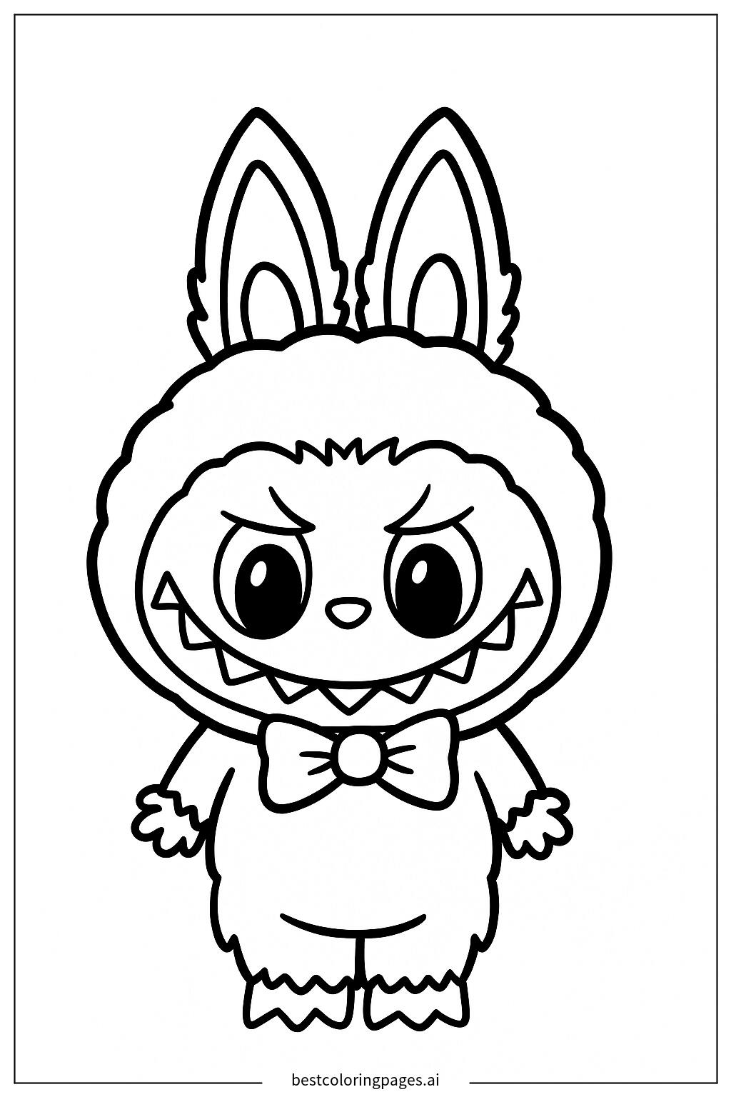 Labubu with bow tie
