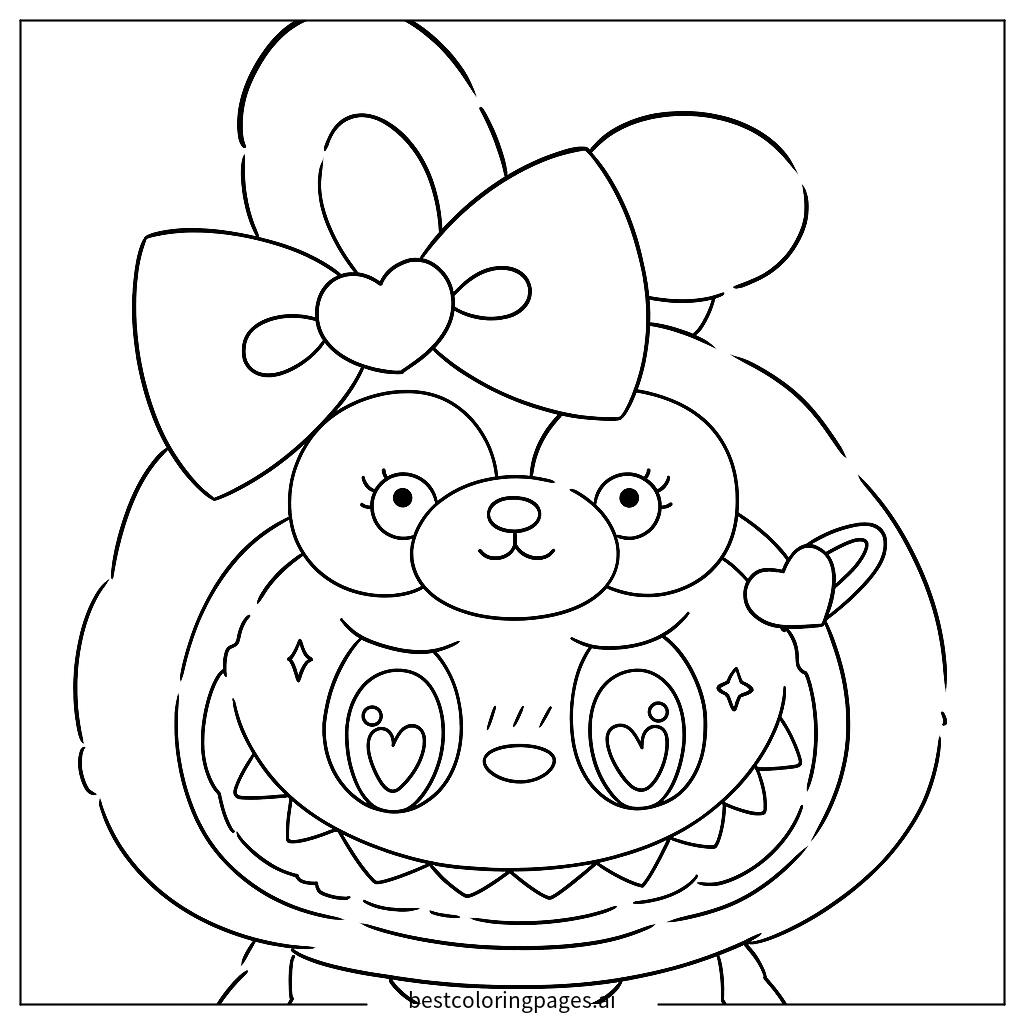 Labubu with cute bow