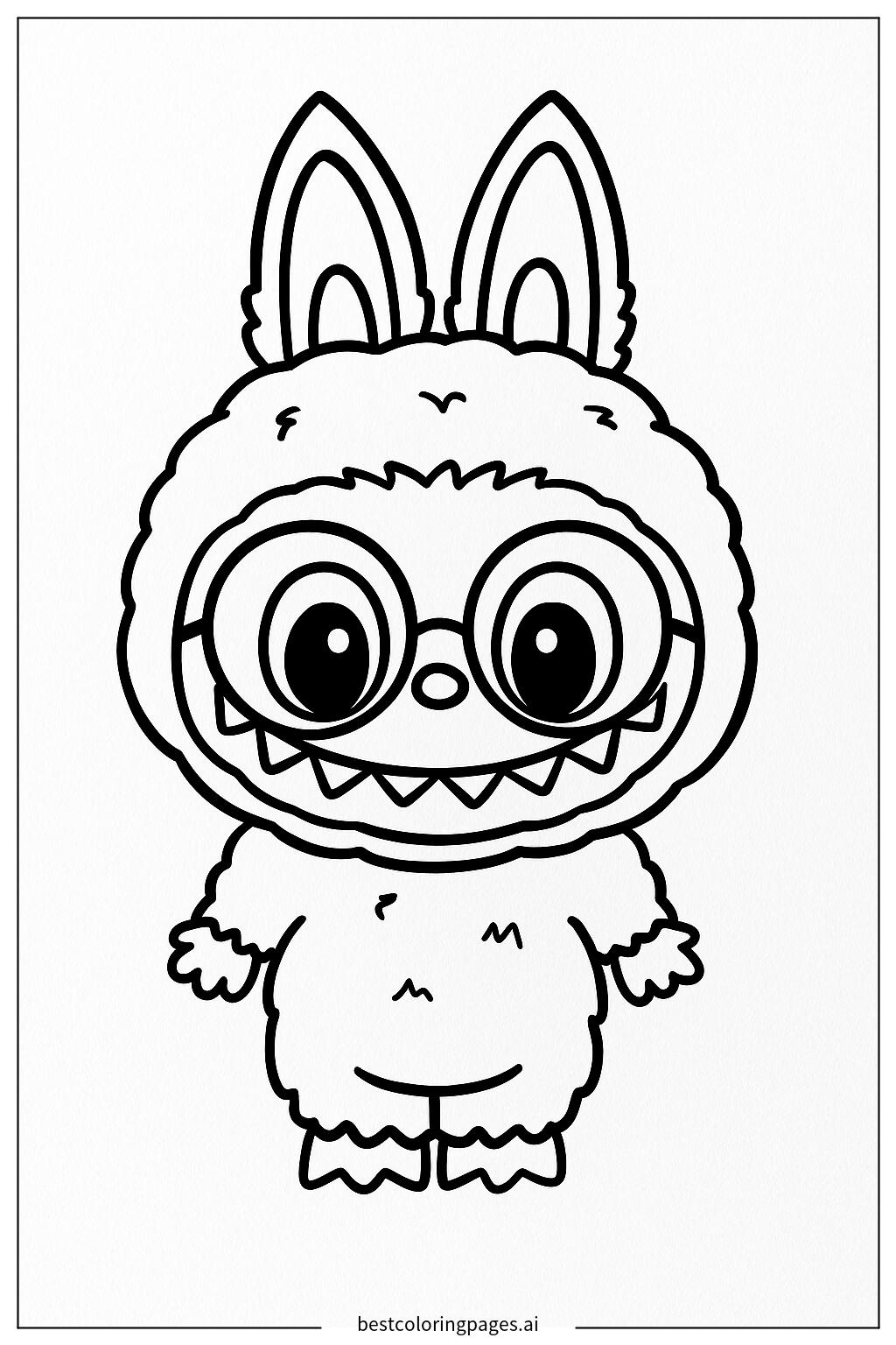 Labubu with glasses
