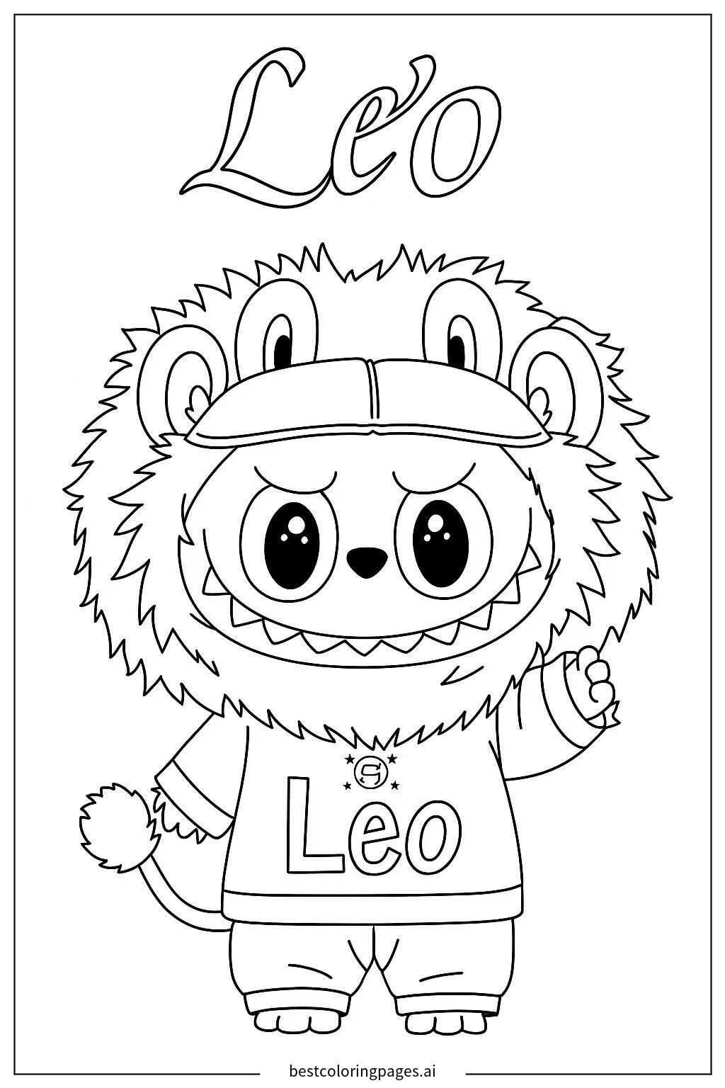 Leo in lion costume