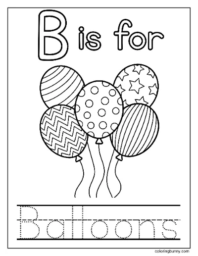 Chữ B Là Bóng Bay