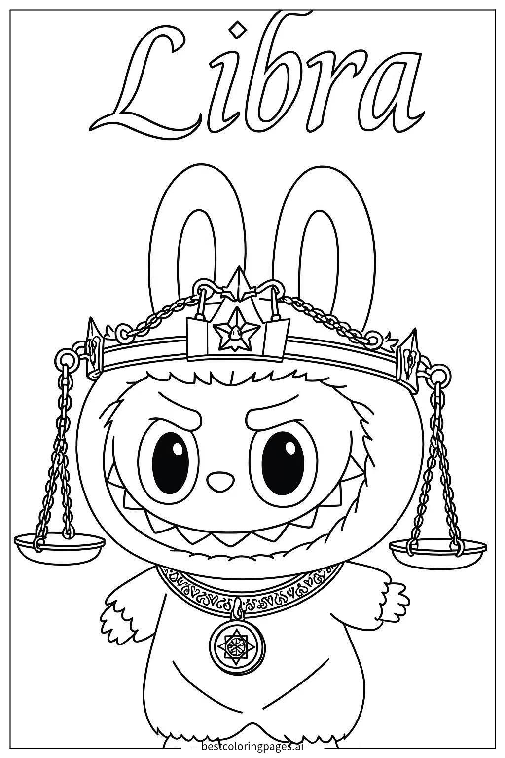Libra labubu character