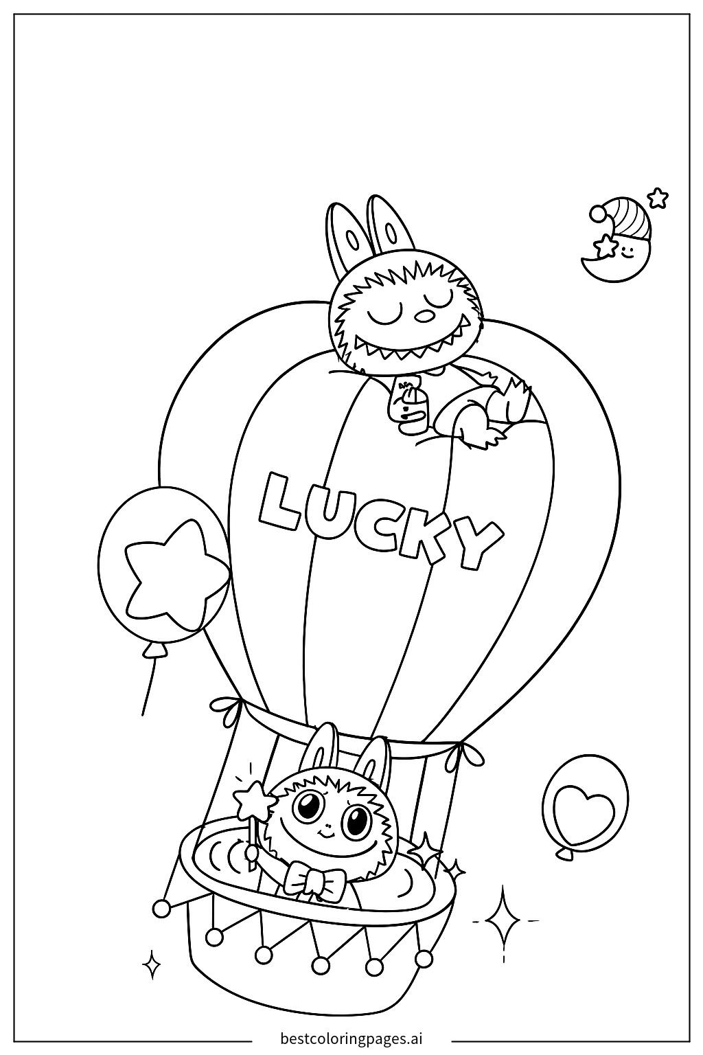 Lucky balloon ride