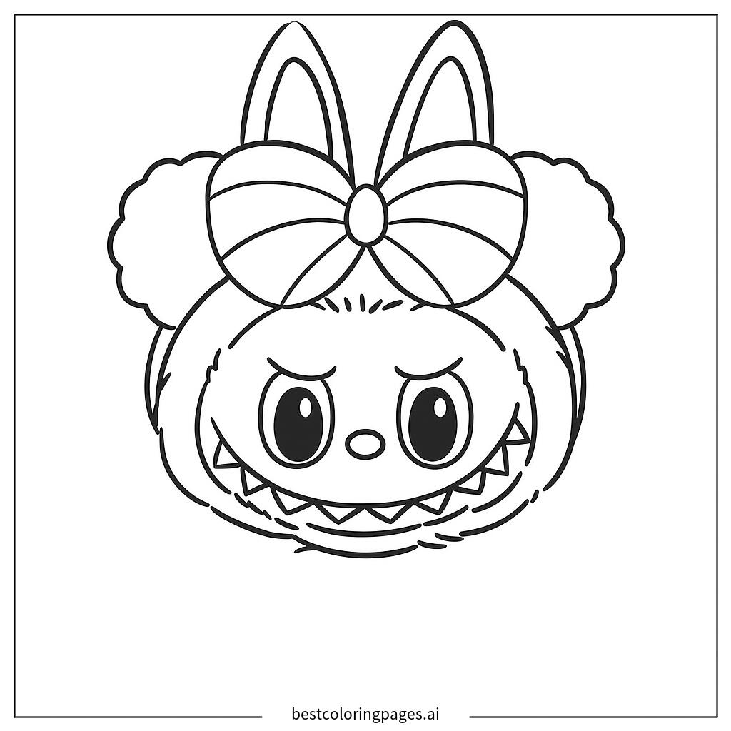 Mischievous plush character