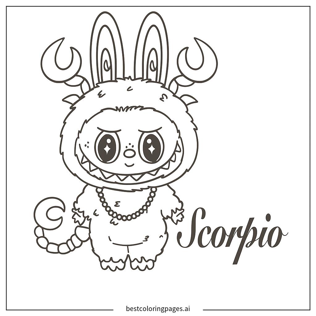 Scorpio character illustration