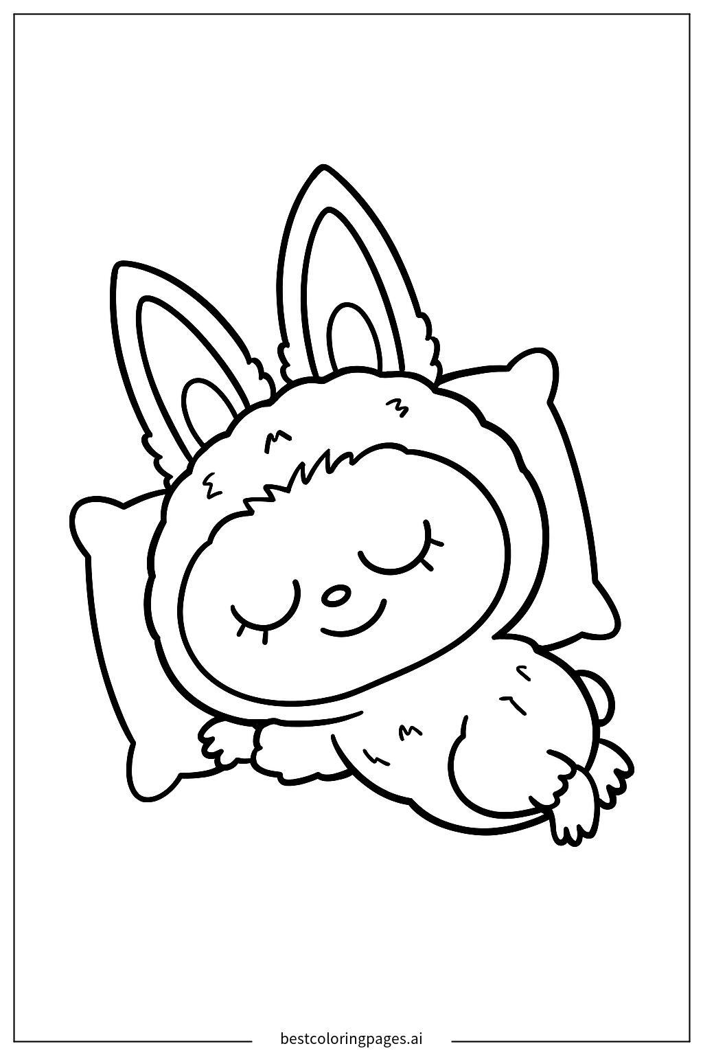 Sleeping labubu sweet dreams