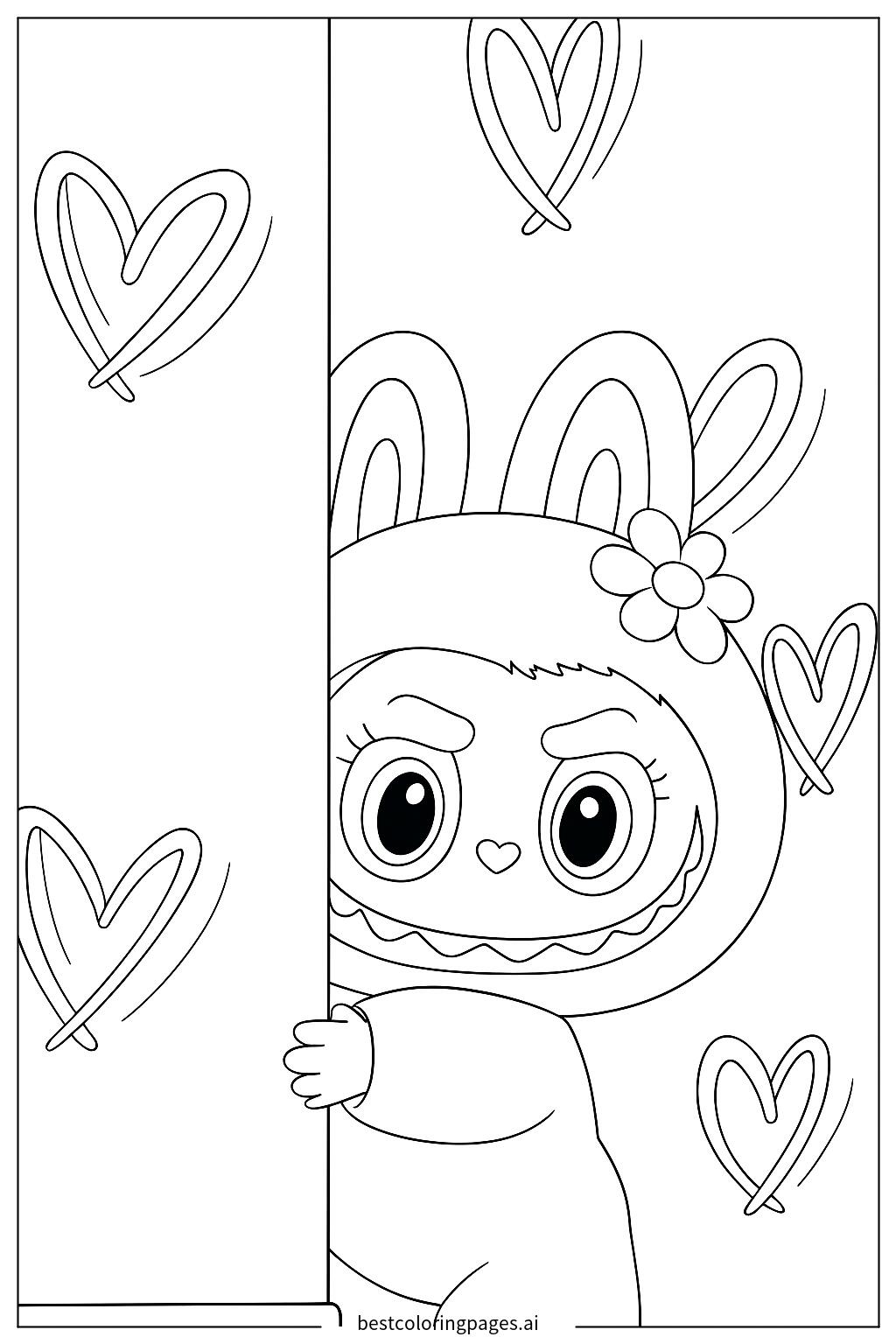 Sneaky bunny character