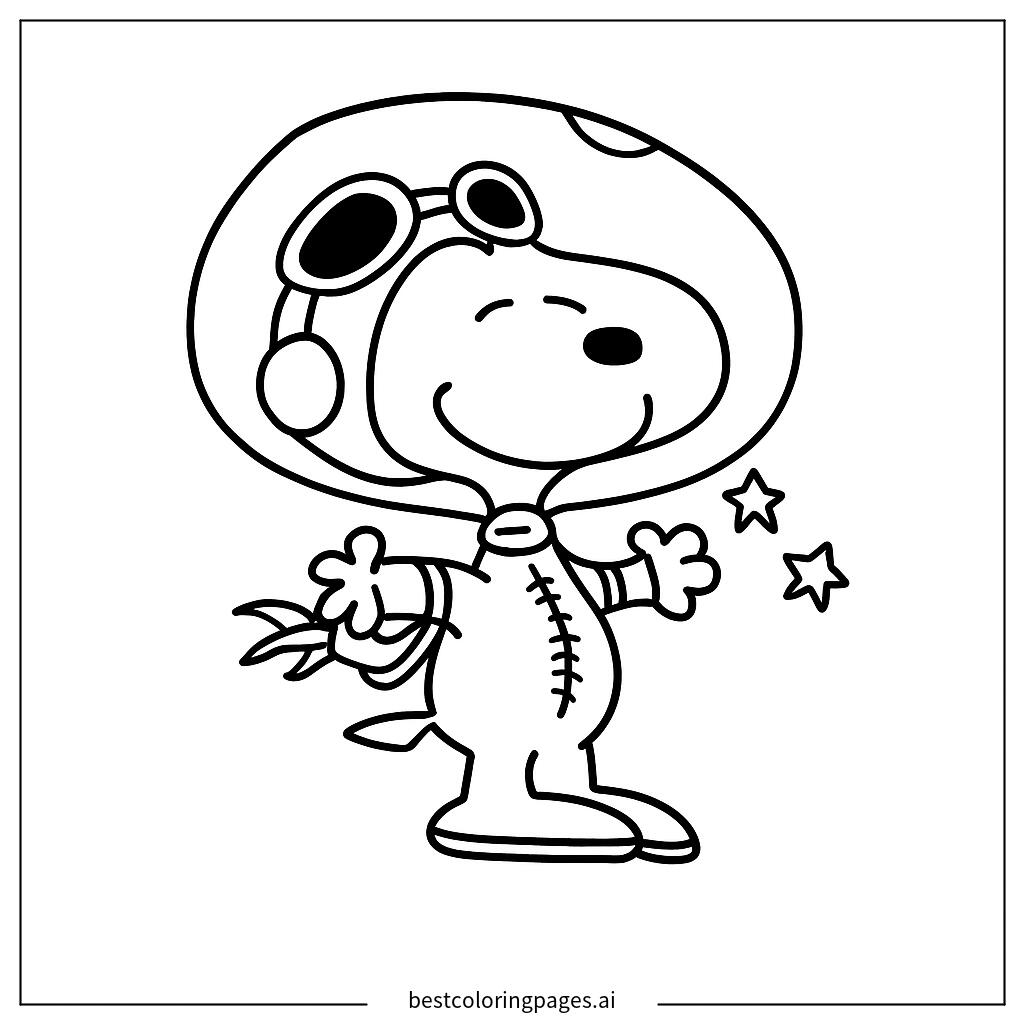 Snoopy in space