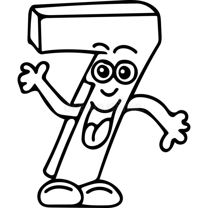 số 7 cười vui vẻ