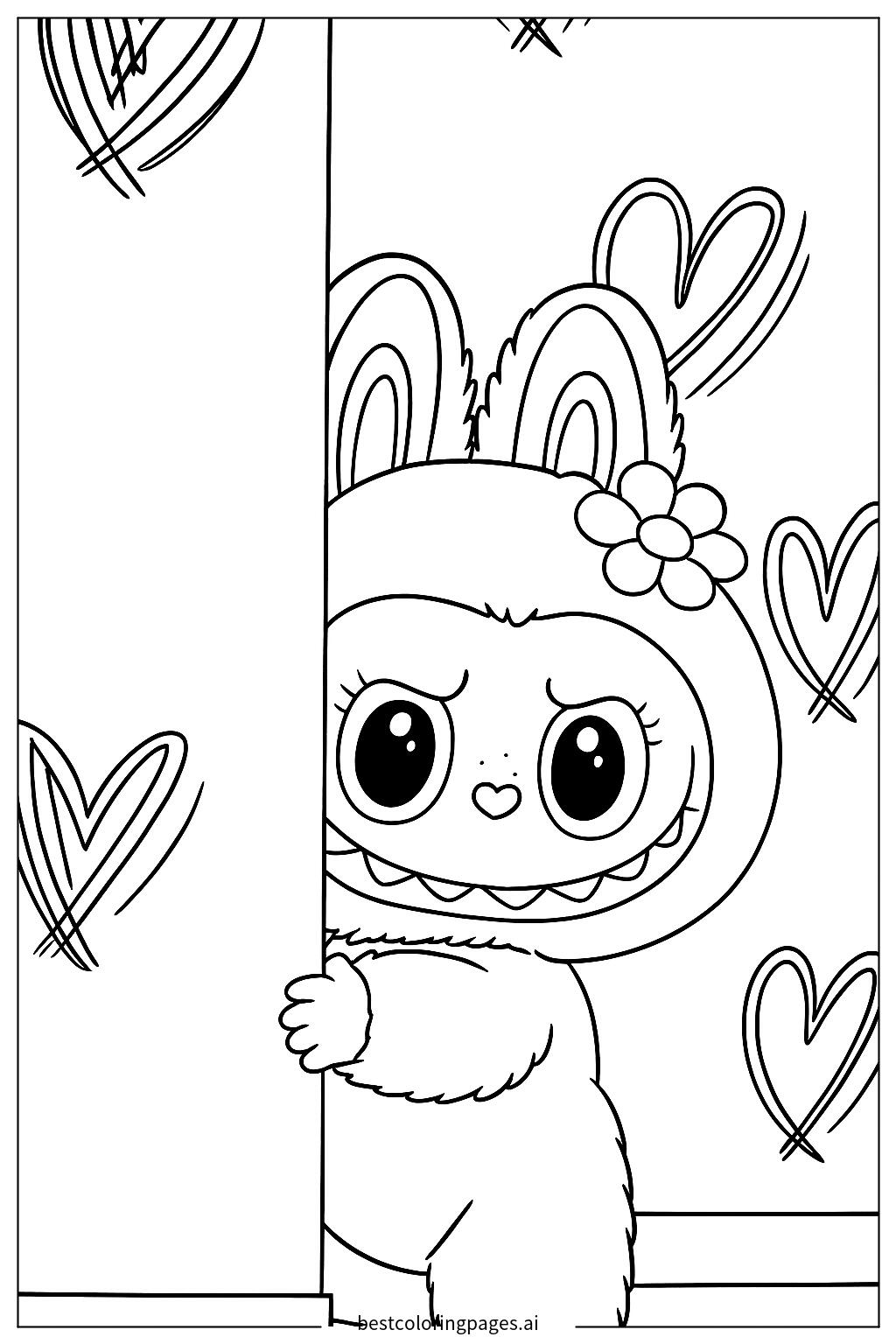 Spring sweetheart bunny labubu
