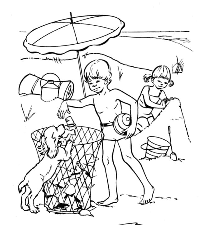 Bạn Nhỏ Nhặt Rác Bảo Vệ Môi Trường