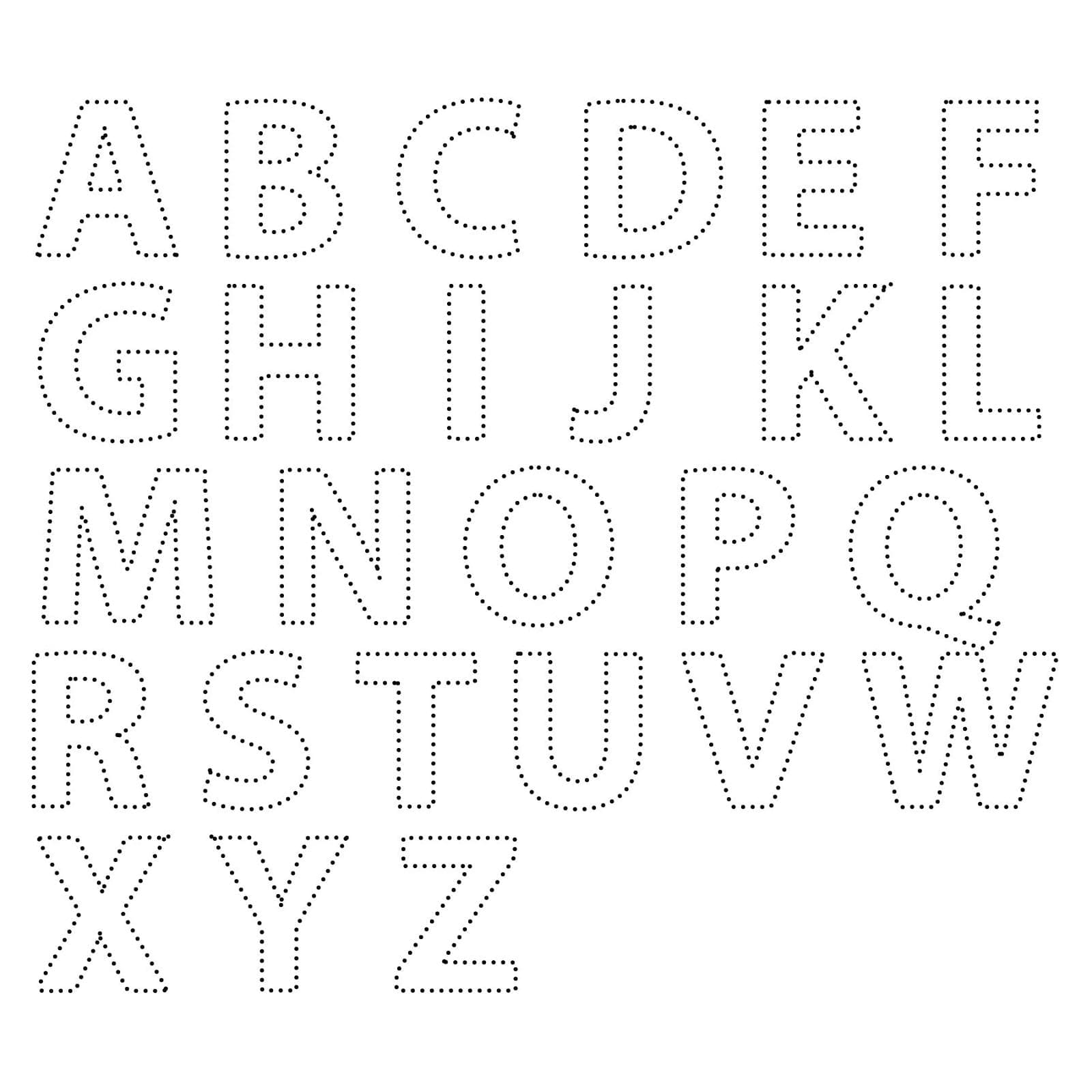 Bảng Chữ Cái Bằng Các Dấu Chấm