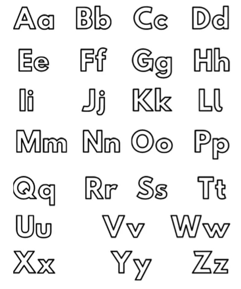 Bảng Chữ Cái In Hoa Và In Thường