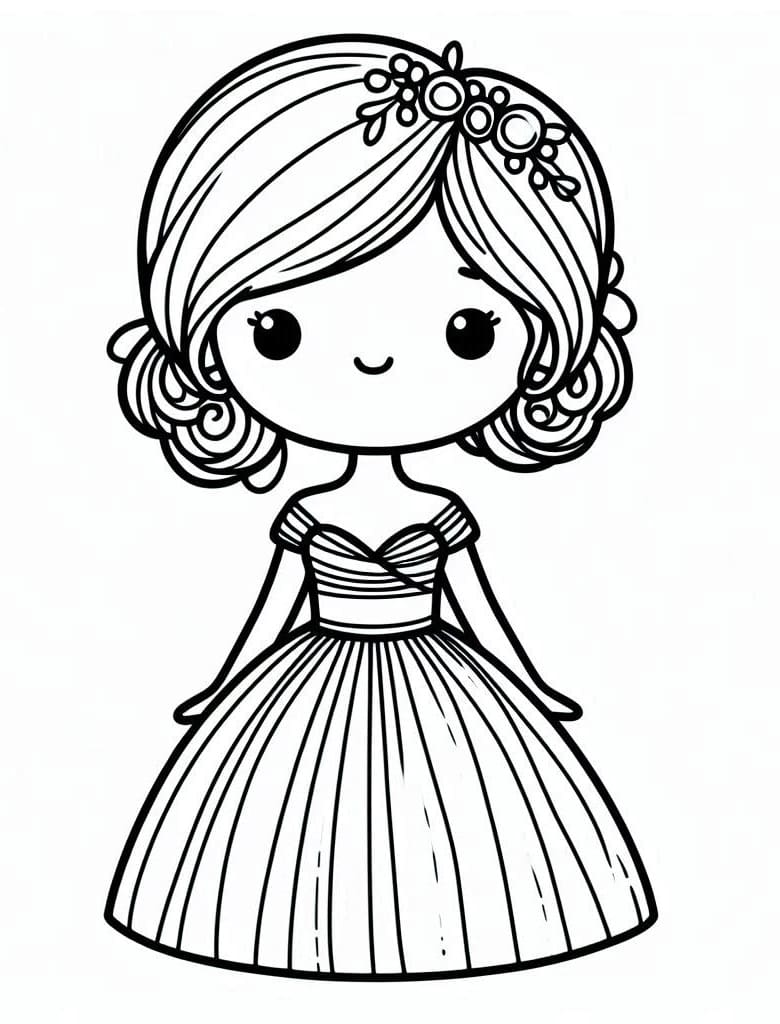 Bé Gái Mặc Váy Dạ Hội