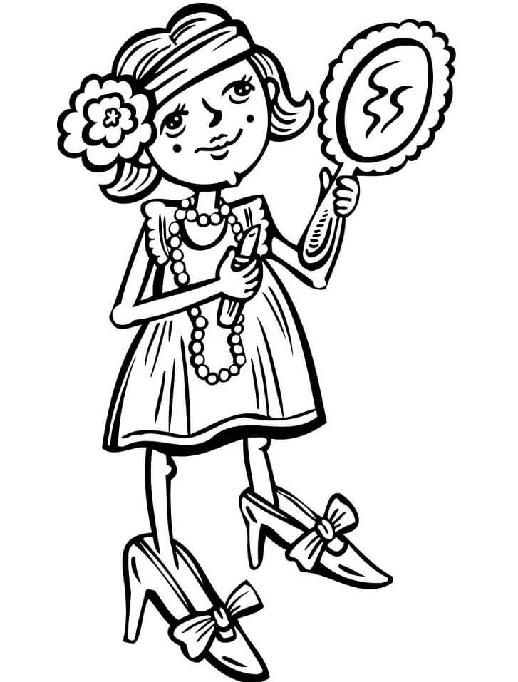 Bé Gái Tập Trang Điểm