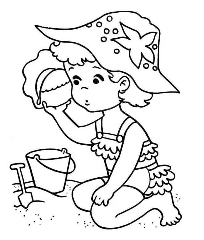 Bé Gái Trên Bãi Biển