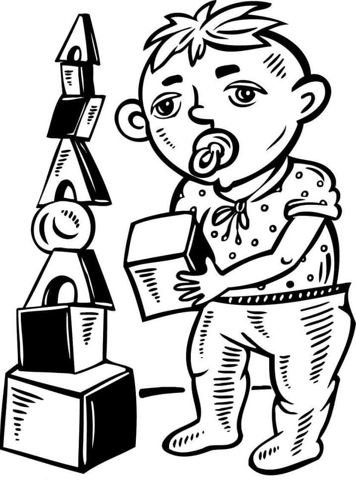 Bé Trai Chơi Đồ Chơi