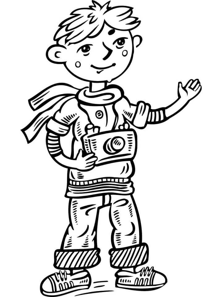 Bé Trai Chụp Ảnh