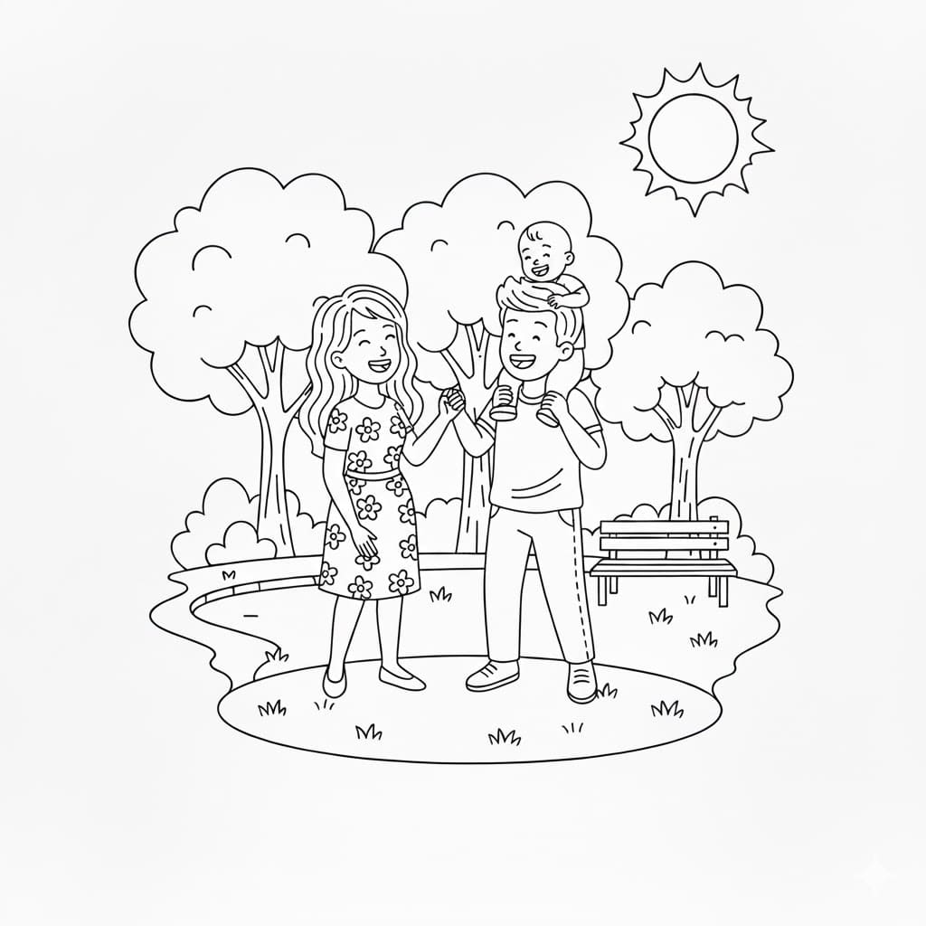 Bố Mẹ Vui Đùa Cùng Bé