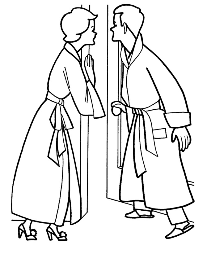 Bố và Mẹ Vào Buổi Sáng