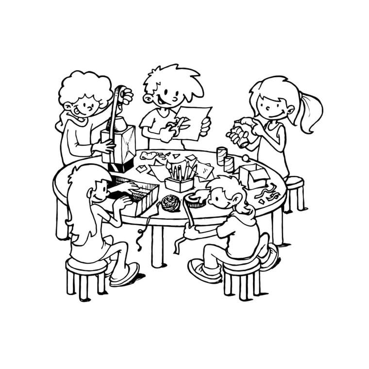 Các Bạn Nhỏ Trong Lớp Học