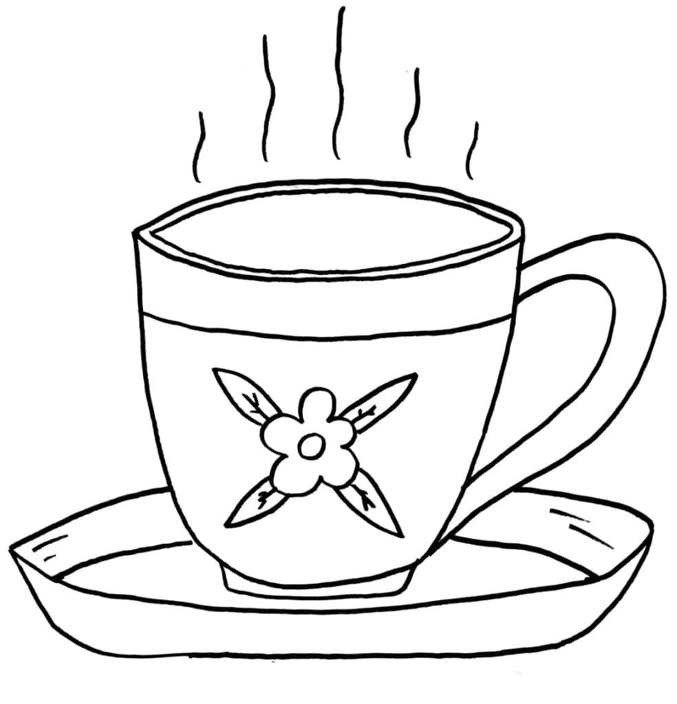 Cái Cốc Trang Trí Bông Hoa