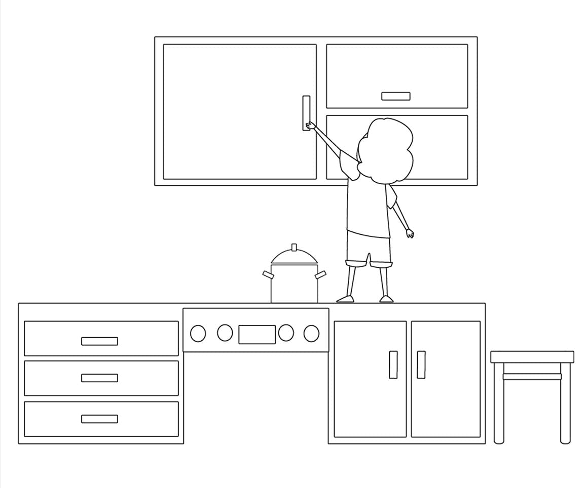 Cái Tủ Trong Nhà Bếp