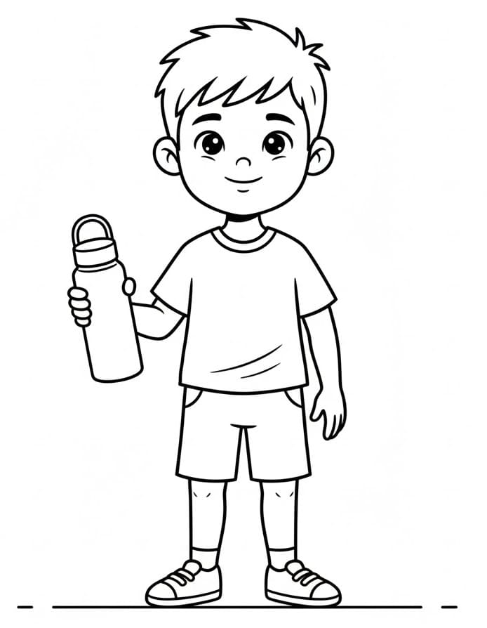 Cậu Bé Cầm Bình Nước