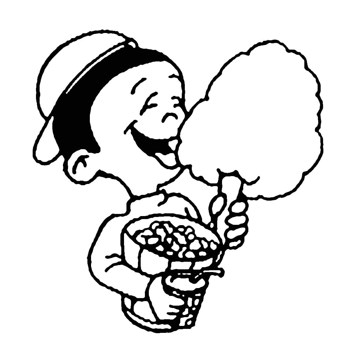 Cậu Bé Với Kẹo Bông Gòn