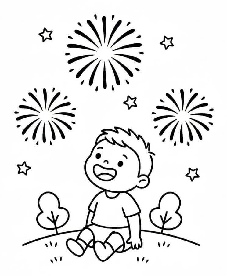 Cậu Bé Xem Pháo Hoa