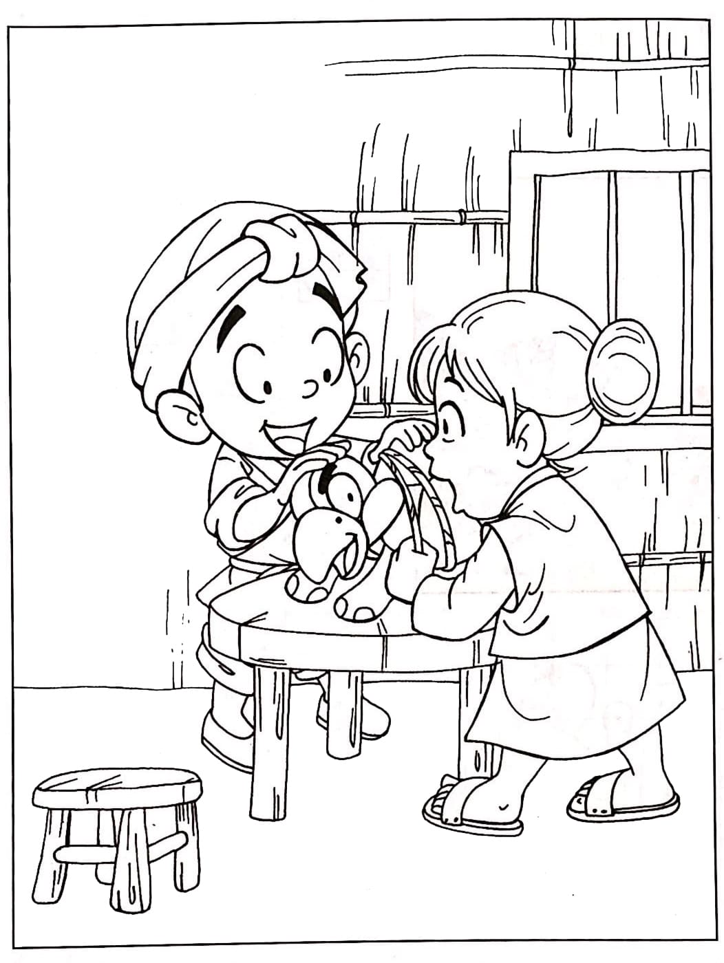 Cha Mẹ Tiễn Rùa Lên Đường