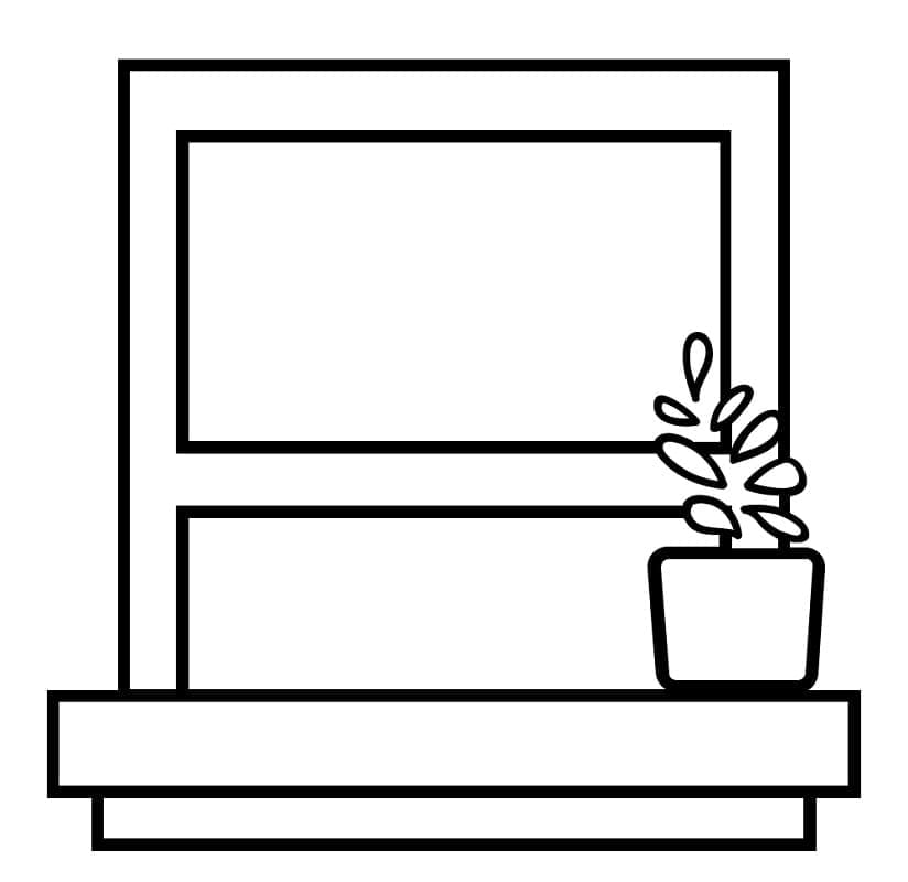 Chậu Hoa Bên Cửa Sổ