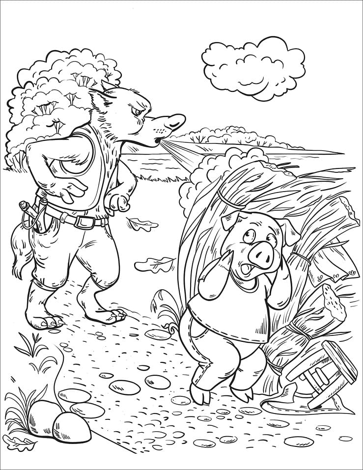 Chó Sói Thổi Bay Nhà Rơm