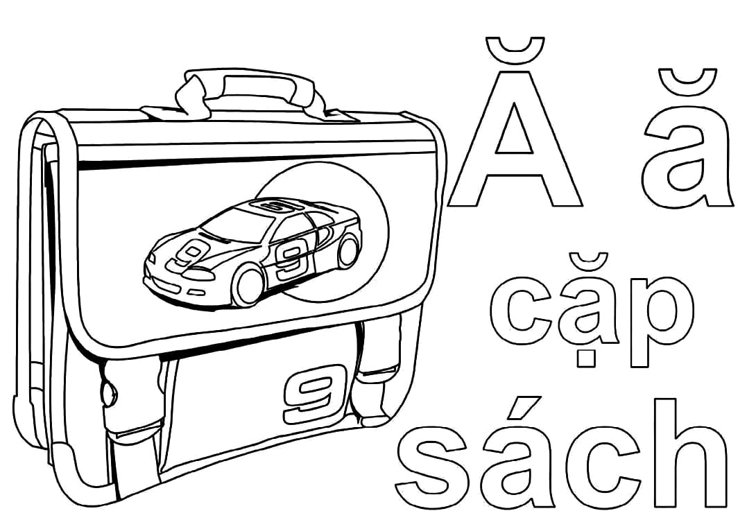 Chữ Ă Cặp Sách