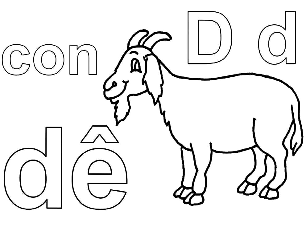 Chữ D Con Dê