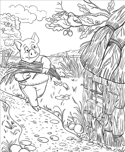 Chú Heo Con Xây Nhà Bằng Rơm