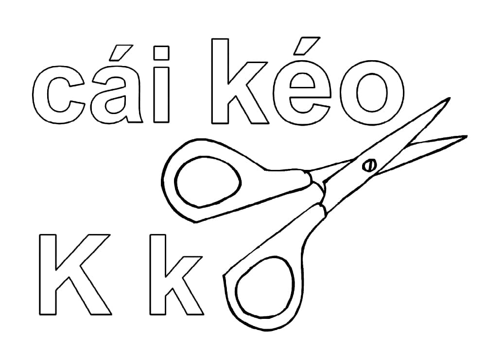 Chữ K Cái Kéo