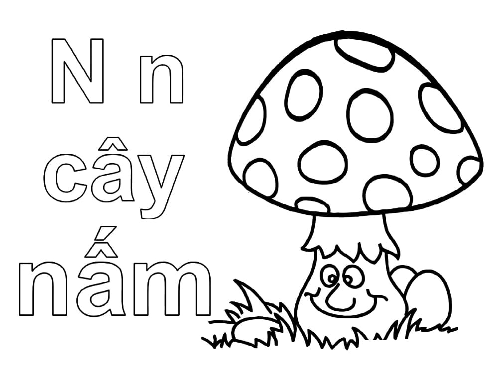 Chữ N Cây Nấm