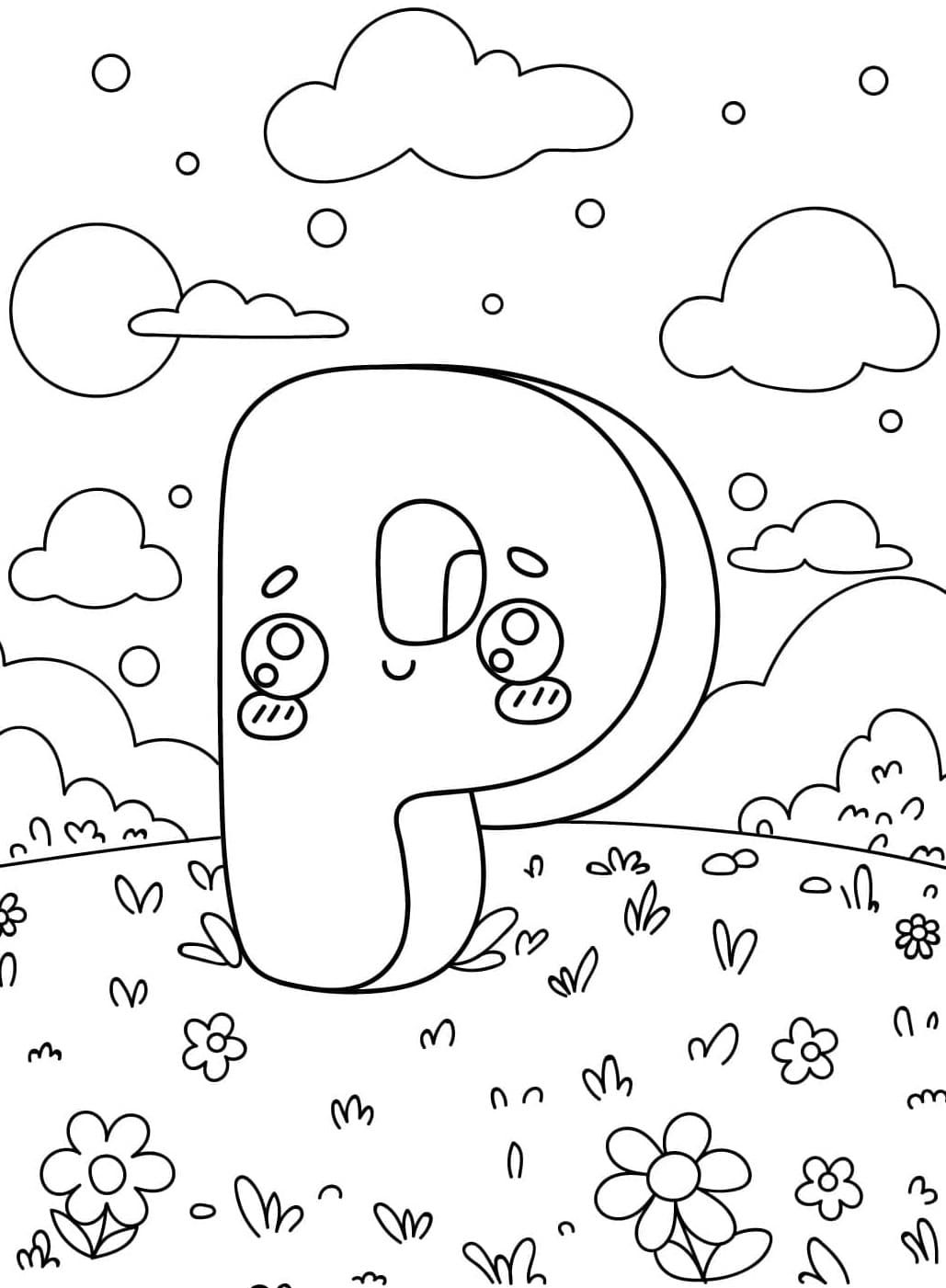 Chữ P Dễ Thương