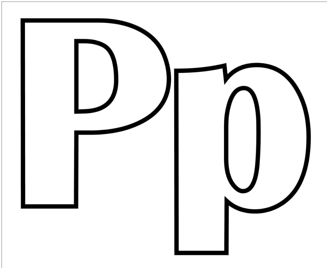 Chữ P Đơn Giản