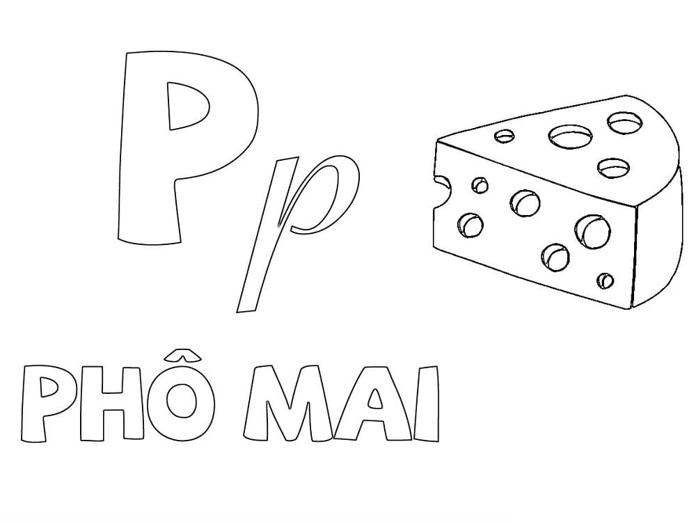 Chữ P Phô Mai