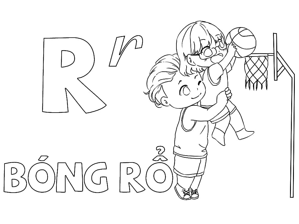 Chữ R Bóng Rổ